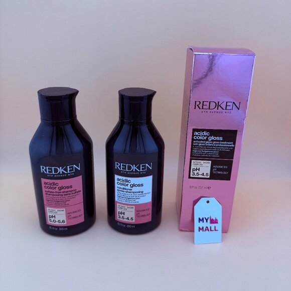 *NEW* Redken - acidic color gloss shampoo, conditioner & glass gloss treatment - Picture 1 of 1